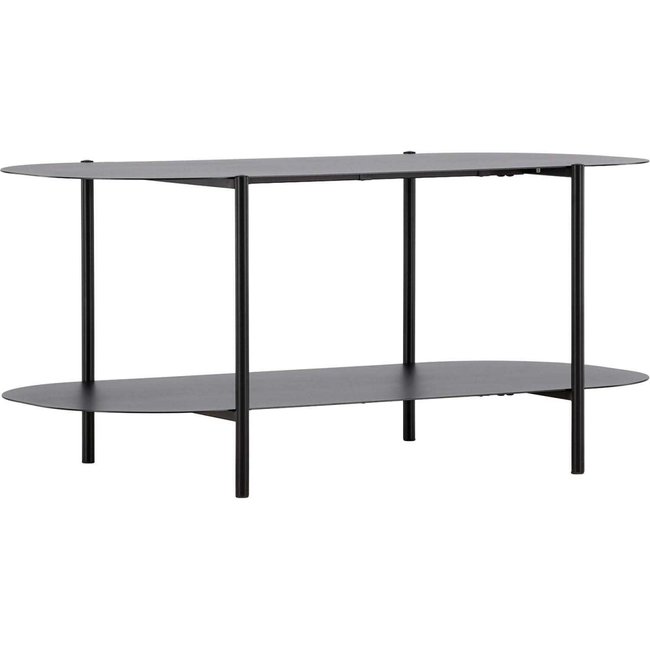Table basse 50 x 100 cm Recife Couleur noir <span itemprop=