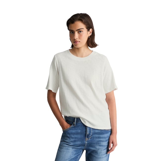 T-shirt en jersey slub loose en doux coton biologique - MARC O’POLO DENIM