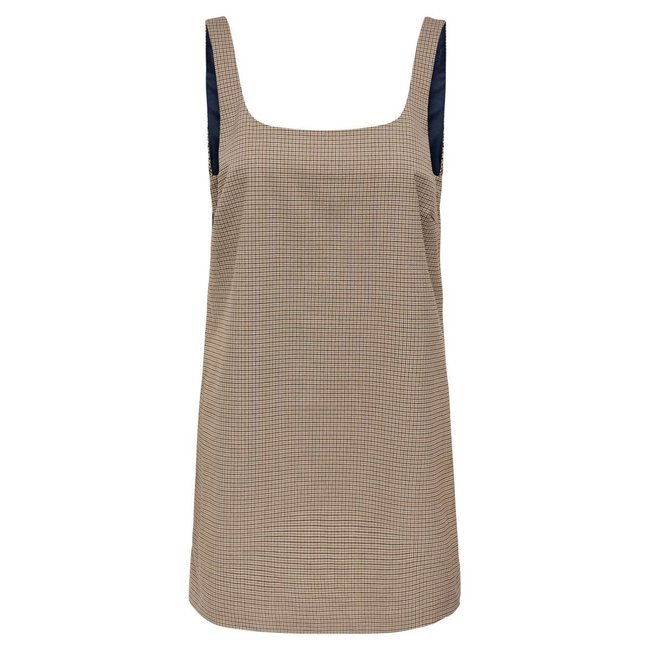 Robe courte marron <span itemprop=