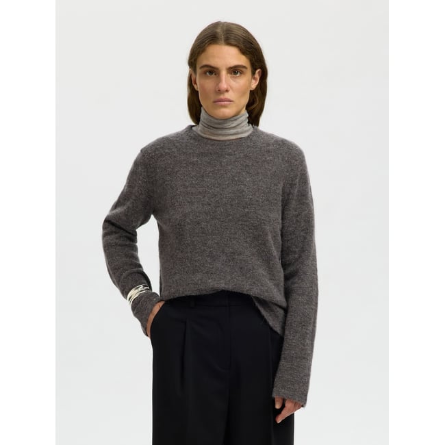 Pull En Maille gris - medium grey melange1 <span itemprop=