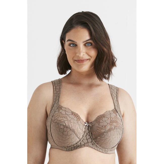 Omsluitende BH in jacquard en kant - MISS MARY OF SWEDEN