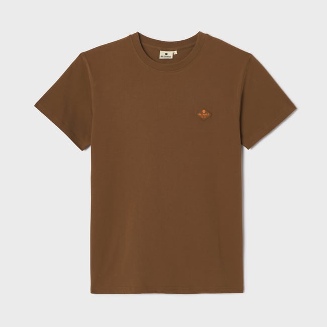 T-shirt en coton biologique ROADTRIP marron <span itemprop=