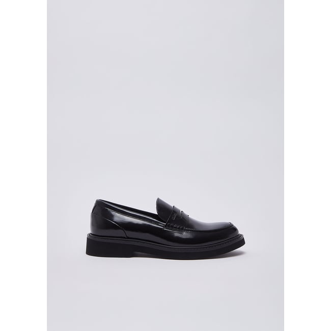 Mocassins homme noir <span itemprop=