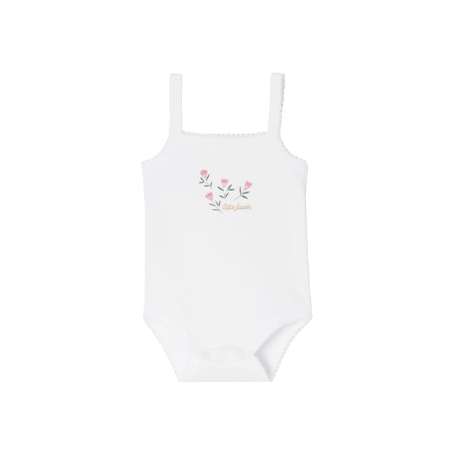 Lot de 5 bodies à bretelles naissance en coton biologique vieux Lot de 5 bodies à bretelles naissance en coton biologique vieux