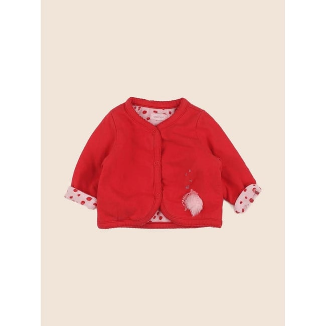 Sweat réversible - Très bon état rouge <span itemprop=