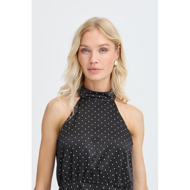 Robe de soirée noir meteorite bots <span itemprop=