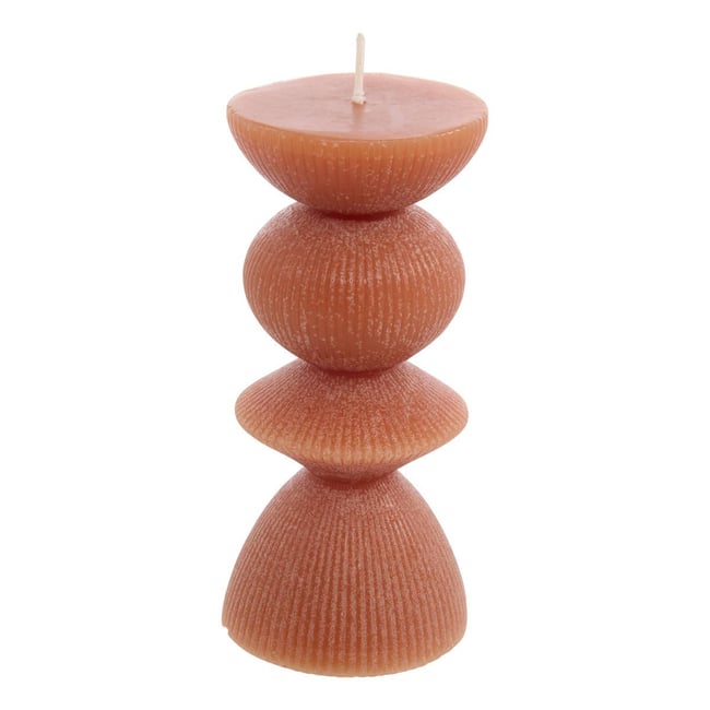 Bougie décorative Homy ronde H.15cm - ATMOSPHERA