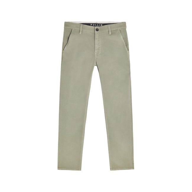 PANTALON CHINO CALIX vert pale <span itemprop=
