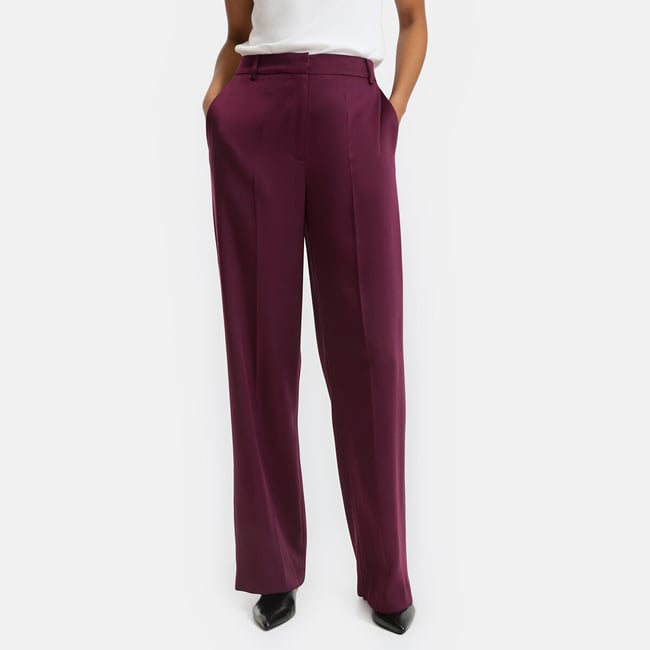 Pantalon droit à plis en TENCEL™  - LA REDOUTE COLLECTIONS