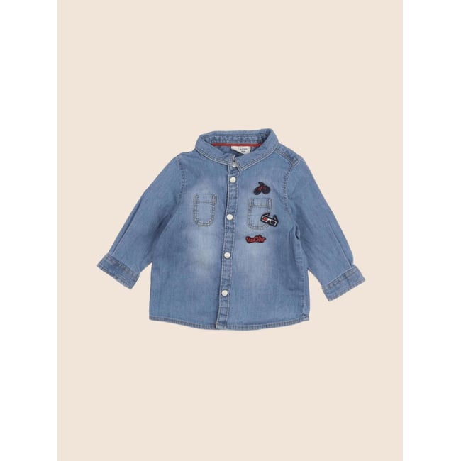 Chemise - Très bon état bleu <span itemprop=