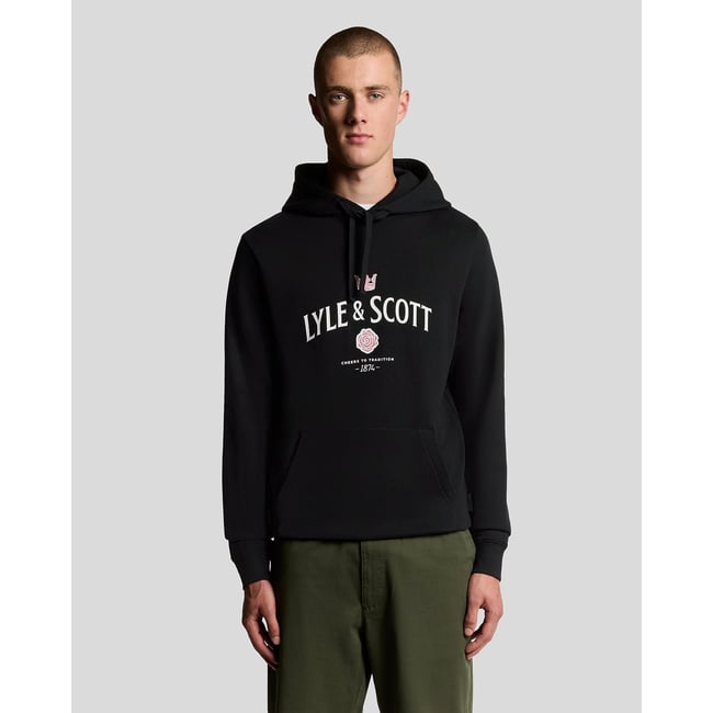Sweat à capuche Cheers graphique loopback noir jais <span itemprop=