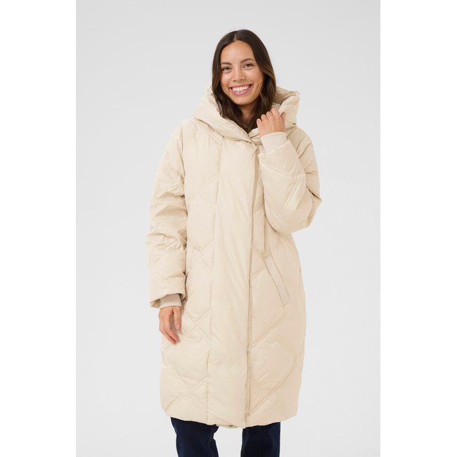 Manteau beige ancient scroll <span itemprop=