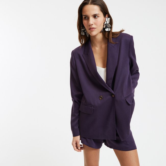 Veste croisée en Lyocell, coupe ample - LA REDOUTE COLLECTIONS