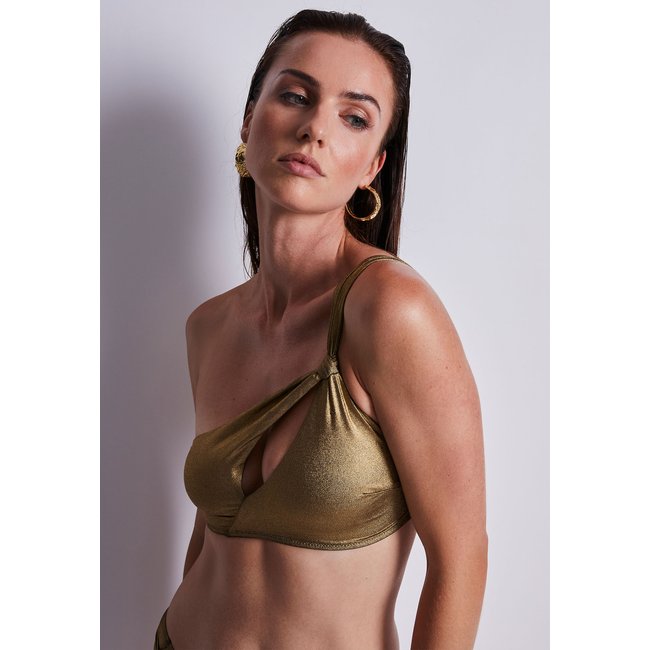 Haut de maillot de bain Brassiere Sunlight Glow doré <span itemprop=