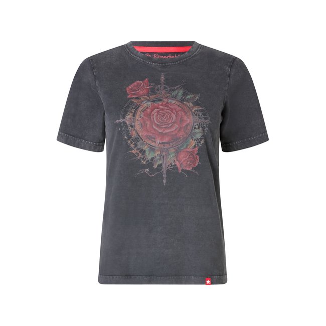 T-shirt à motif rose gris <span itemprop=