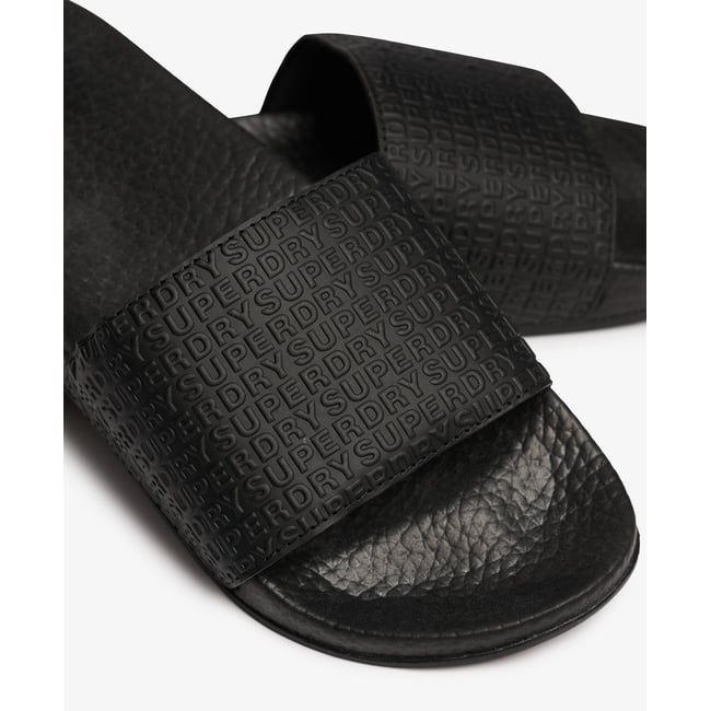 Claquettes de Piscine Monogram noir <span itemprop=