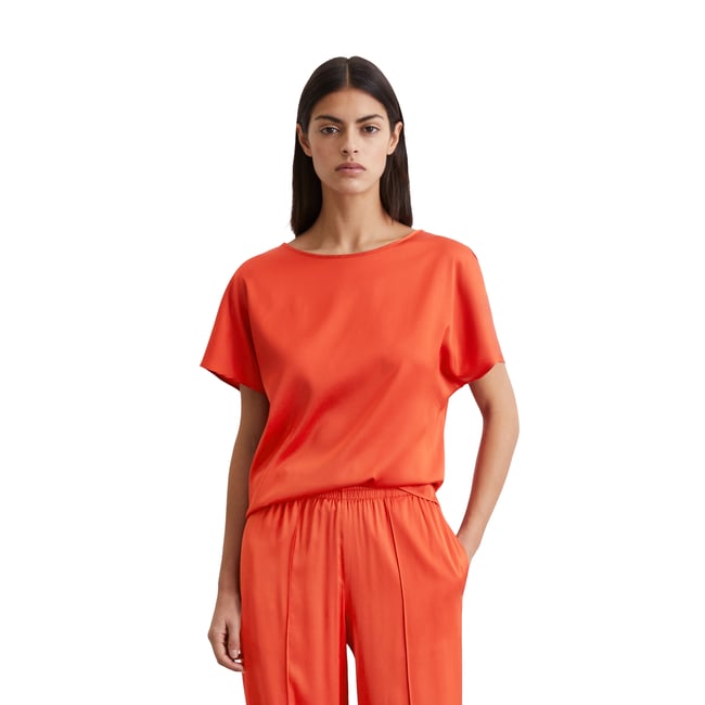 Chemisier régulier en satin stretch de viscose - MARC O'POLO