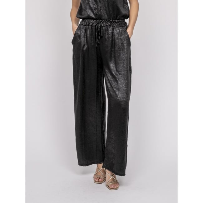 Pantalon Fluide Métallisé Edwina - DONA LISA