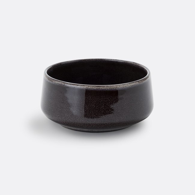Set of 6 Boldi Reactive Glaze Stoneware Bowls, black liquorice, LA REDOUTE INTERIEURS