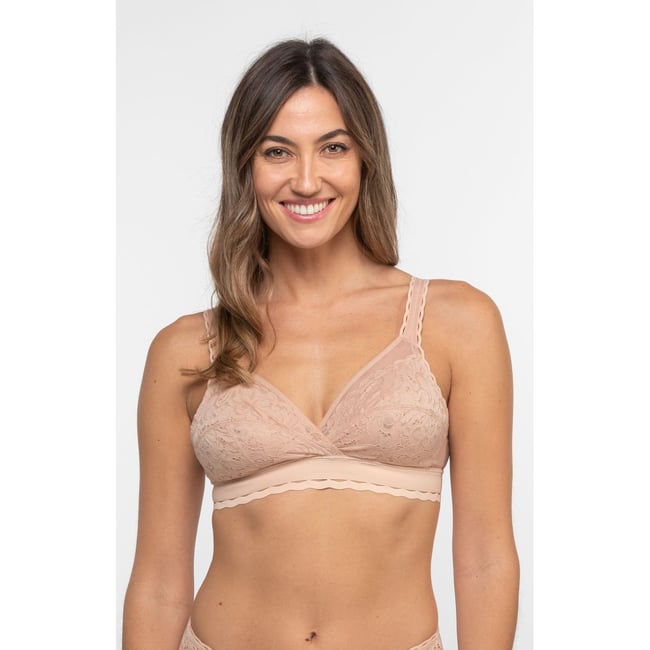 Soutien-gorge Playtex 'Les Maintiens' Blanc 115B (100) - Dentelle Sans Armature - Neuf étiqueté