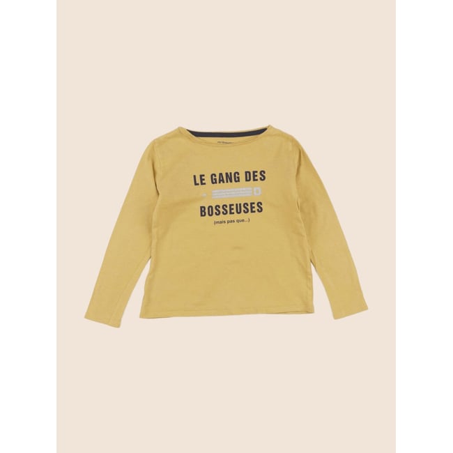 Tee-shirt - Etat satisfaisant jaune, argent <span itemprop=
