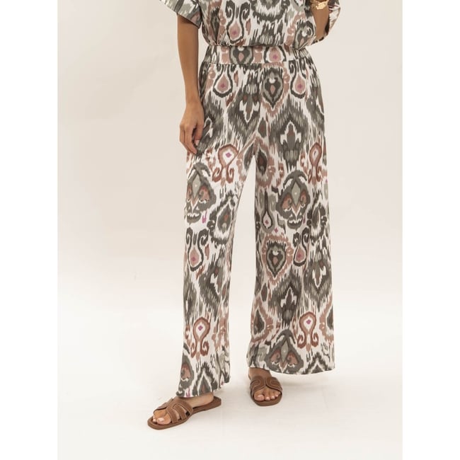 Pantalon Fluide Motifs Etonia - DONA LISA