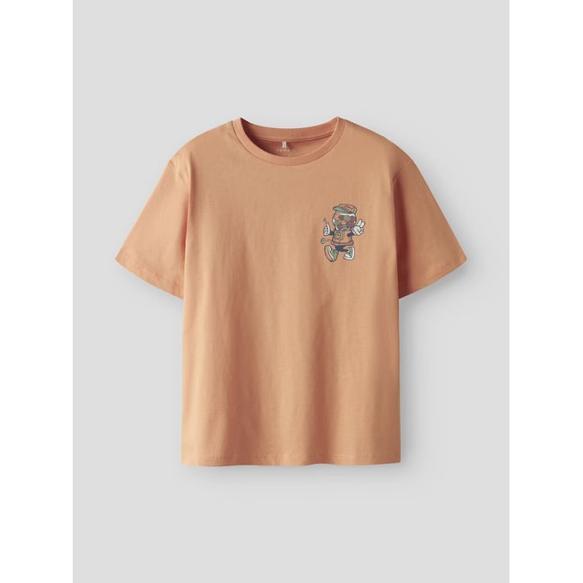 T-shirt manches courtes 7/8-13/14 ans orange <span itemprop=