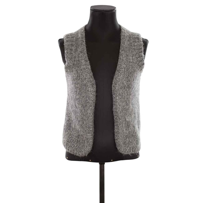 Cardigan en laine - Très Bon État gris <span itemprop=