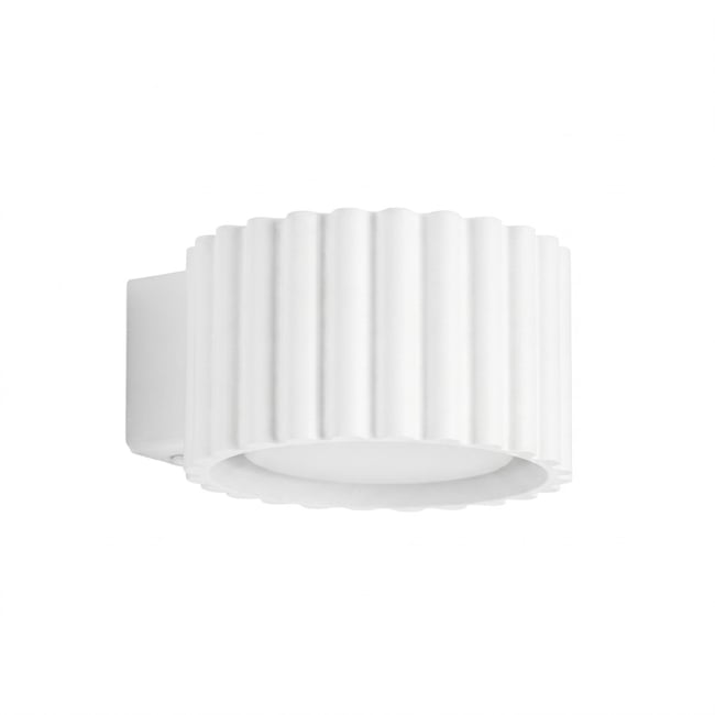 Applique murale Aluminium Blanc Gx53 1 AURA Couleur blanc <span itemprop=