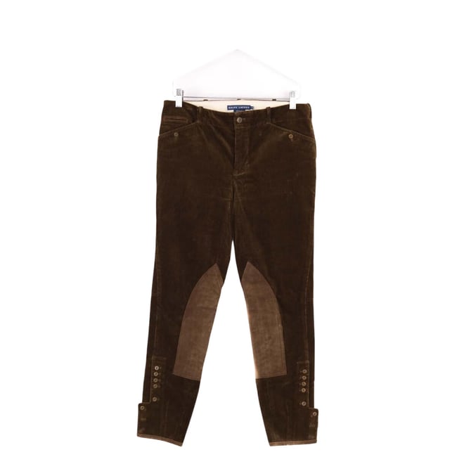 Pantalon slim - Très Bon État kaki <span itemprop=