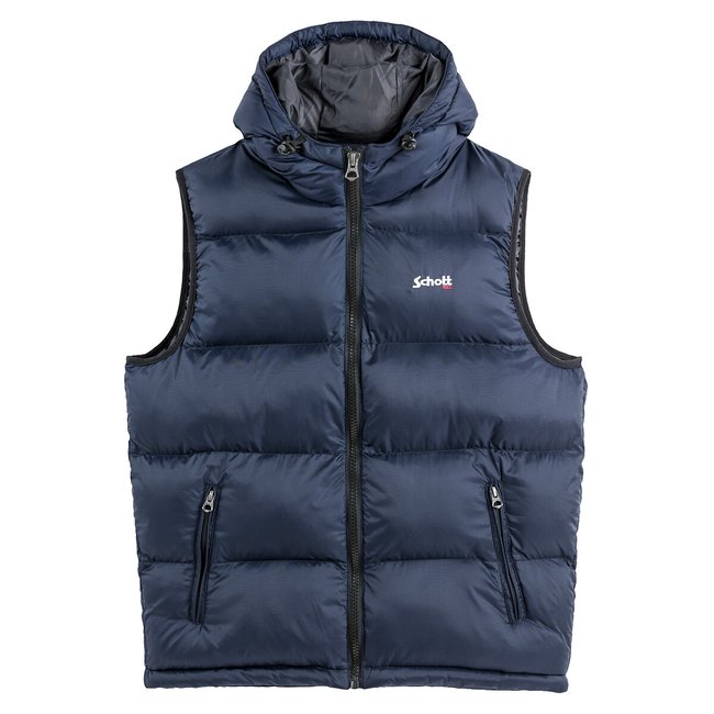 Piumino senza maniche con cappuccio Idaho 2V - SCHOTT