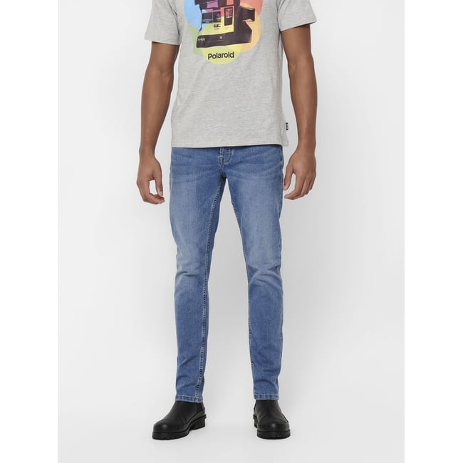 Jean Slim blue denim <span itemprop=
