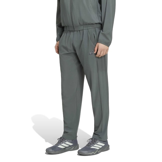 Pantalon de training, WORKOUT ESSENTIALS gris foncé <span itemprop=