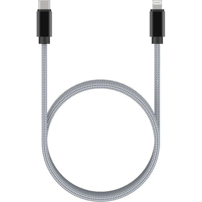 Câble Lightning vers USB-C 2M certifié Apple Gris - ADEQWAT