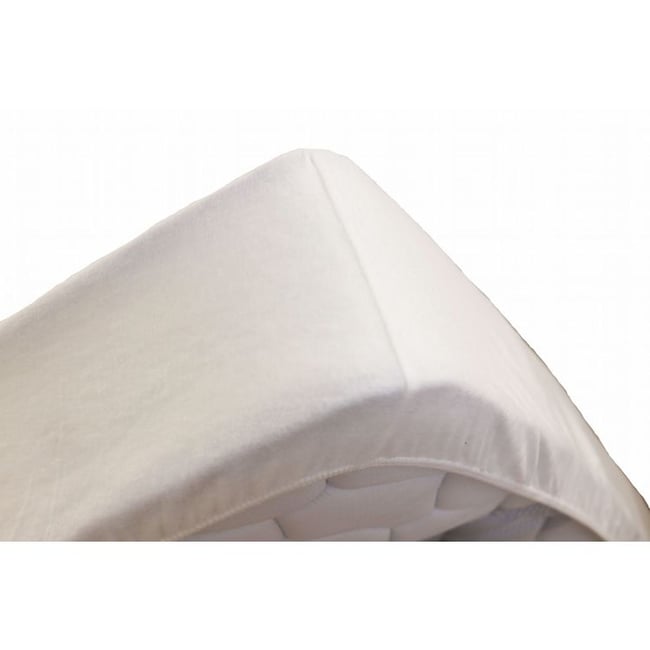 Alèse protège matelas coton flanelle molleton SERENITE Couleur blanc <span itemprop=
