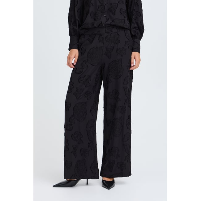 Pantalon décontracté noir meteorite <span itemprop=