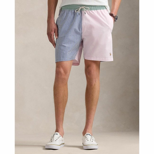 Badeshorts aus Seersucker bunt <span itemprop=