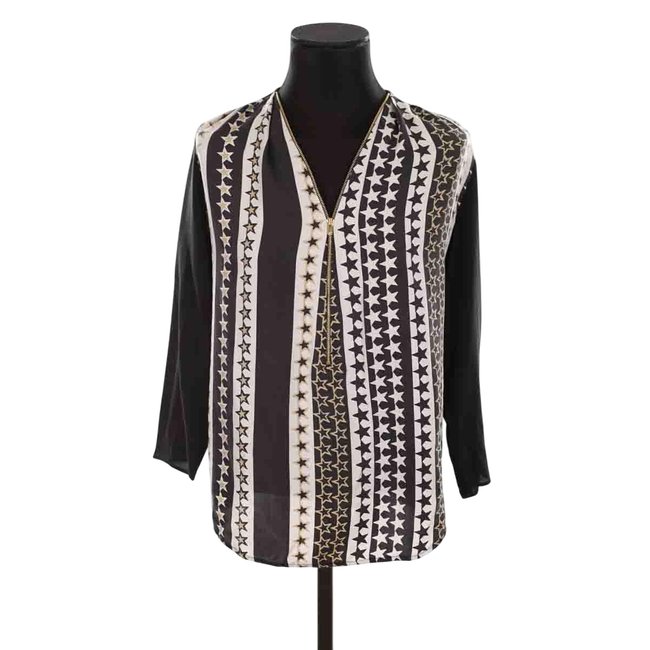 Blouse en soie - Très Bon État noir <span itemprop=