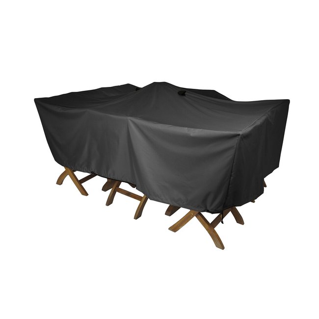 Housse de protection table de jardin L310, Pext noir <span itemprop=