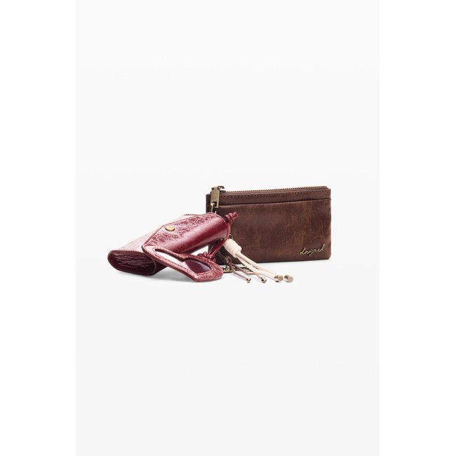 Petit porte-monnaie marron <span itemprop=