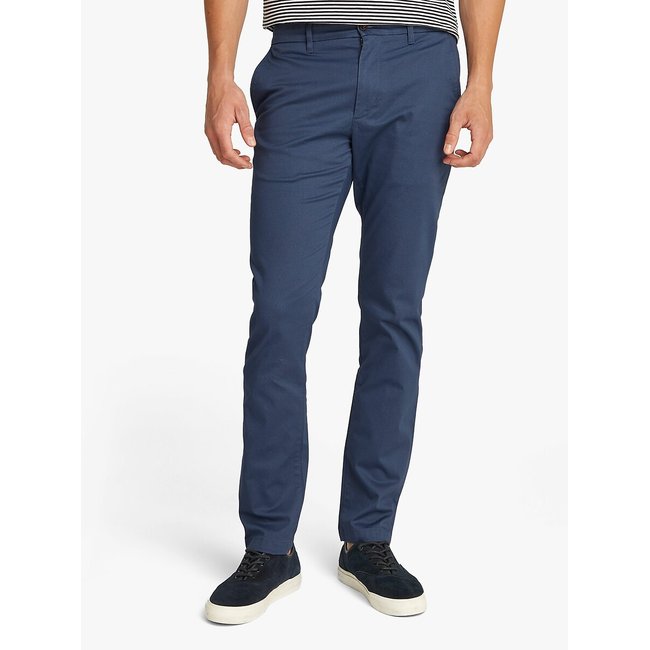 Bleecker Slim Flit Chinos in Structured Mesh, blue, TOMMY HILFIGER