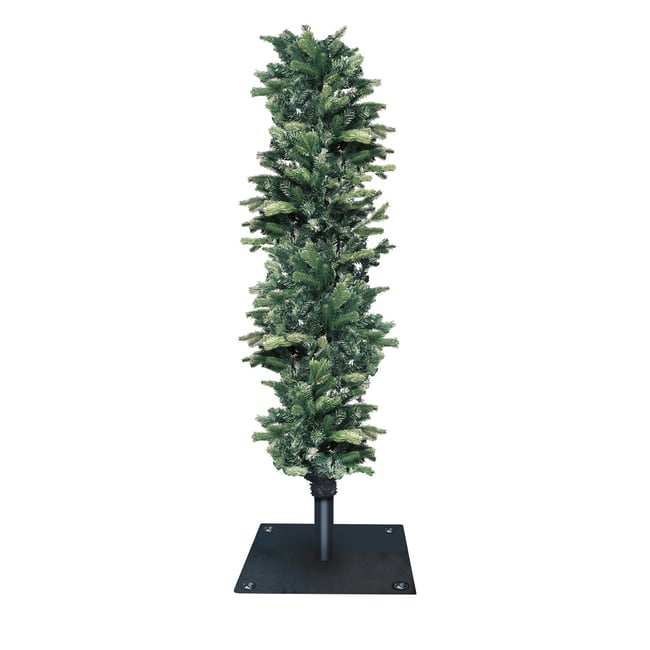 Sapin de noël décoratif sur socle métallique artificiel H80 NOËL Couleur vert <span itemprop=
