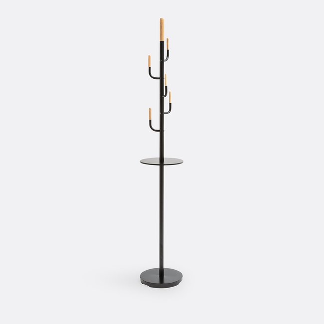Cactus Steel & Rubberwood Coat Rack, black, LA REDOUTE INTERIEURS