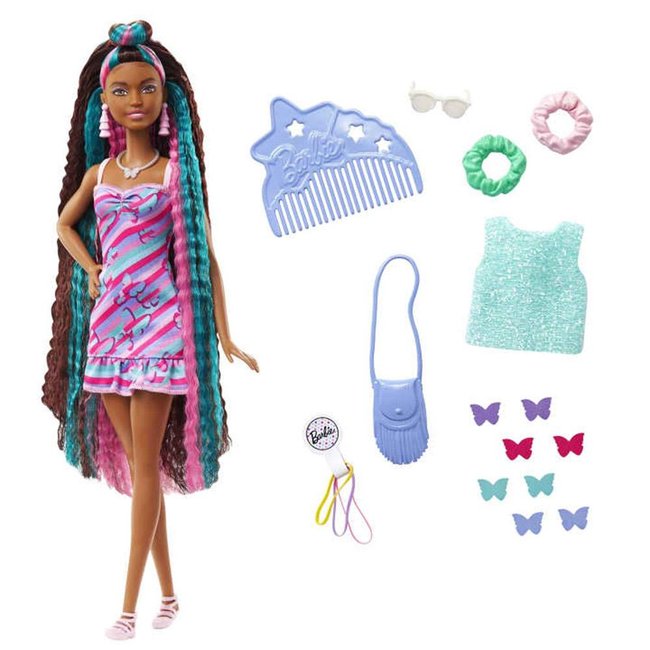 Barbie ultra-chevelure 4 multicolore <span itemprop=