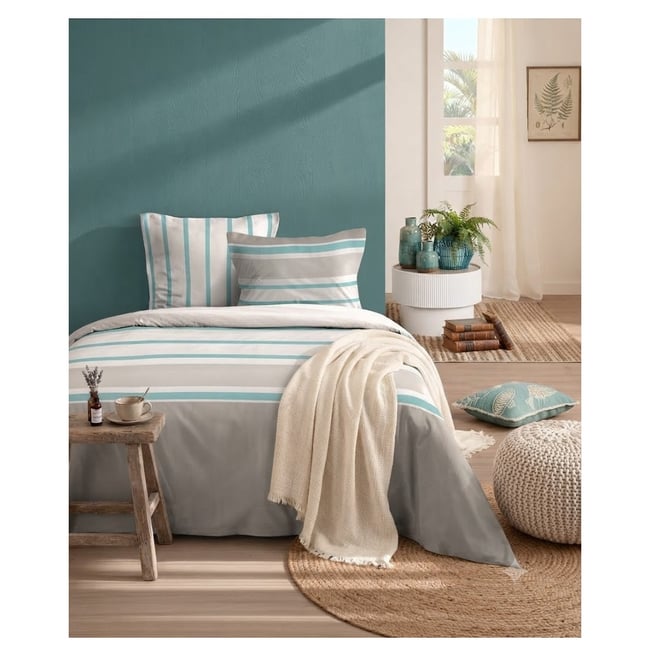 Housse couette + taies Barbada - EDEN