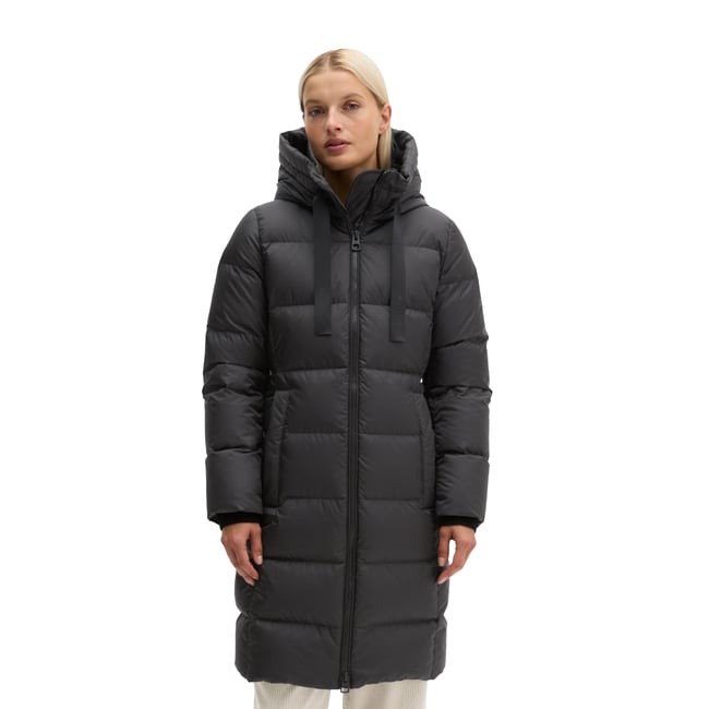 Manteau matelassé en duvet à capuche, coupe régulière avec une surface hydrofuge - MARC O'POLO