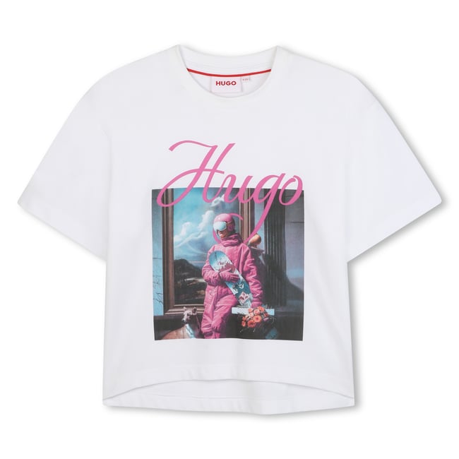 T-shirts à manches courtes blanc <span itemprop=