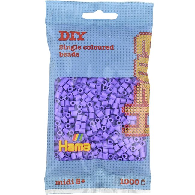 Sachet 1000 perles plastique Midi violet <span itemprop=
