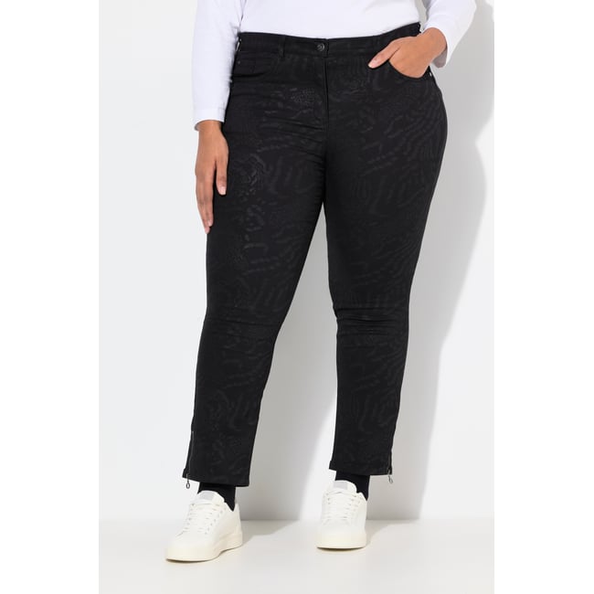 Jean Sarah, jambe étroite, matière stretch noir <span itemprop=