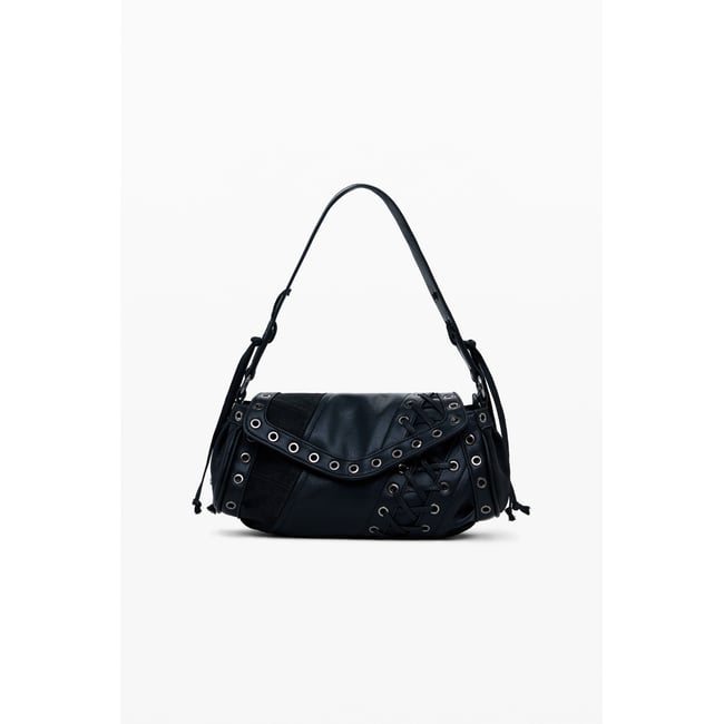 Petit sac bowling à clous noir <span itemprop=